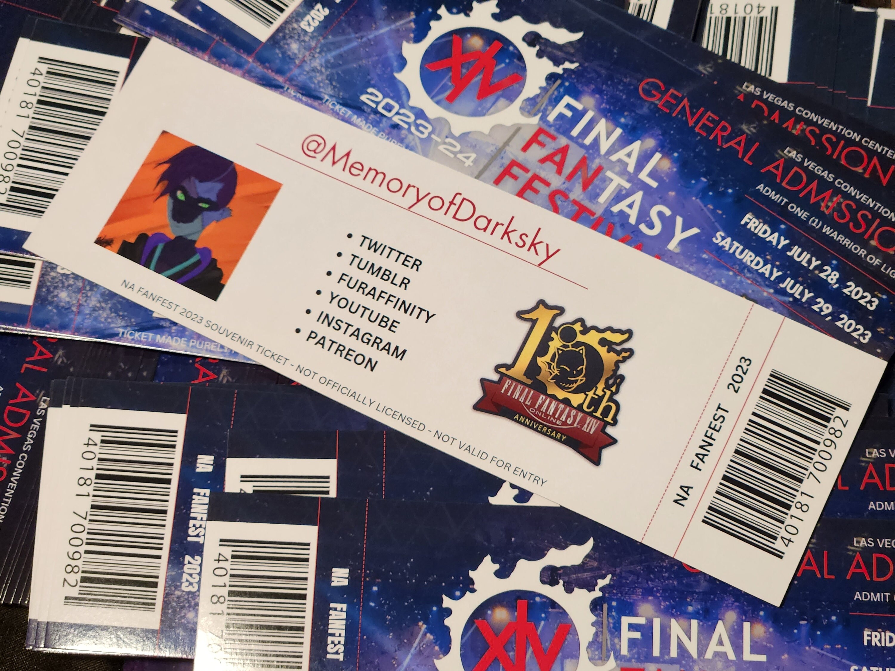 FFXIV FANFEST 2023 Commemorative Ticket Etsy