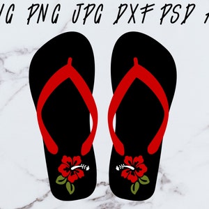 Flower Flip Flop Summer SVG