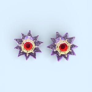 Stern-Fisch-Bolzen-Acryl-Ohrringe