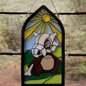 Acrylic Stained Glass Q Bone Suncatcher