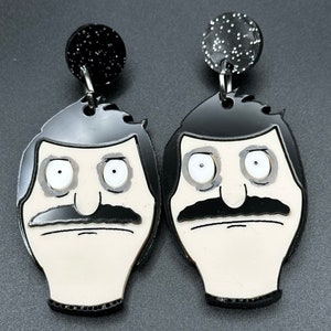 Goth Bob B Acrylic Earrings