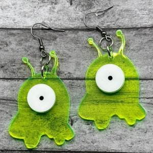 Brain Blob Acrylic Earrings