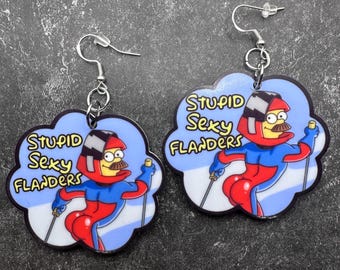 Stupid Sexy Flanders Acrylic Earrings