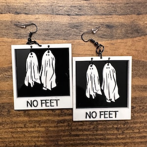 No Feet Ghost Picture Betelgeuse Acrylic Earrings