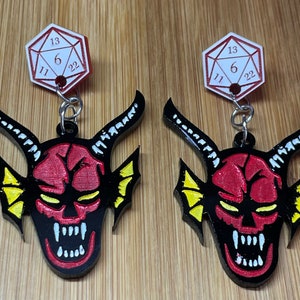 Devil Acrylic Earrings