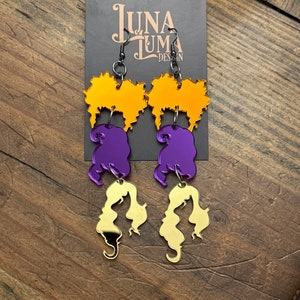 Witch Sisters Acrylic Earrings