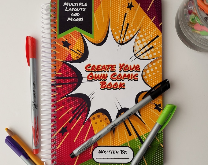 Create Your Own Comic Book - A Great Activity and Coloring Book - A Unique Gift for Young Artists - Perfect Gift for Creative Kids