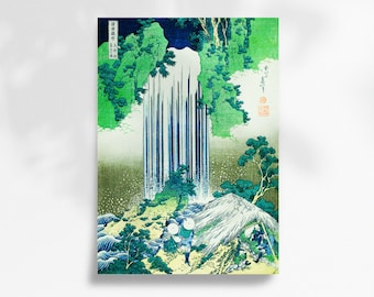 Hokusai Yoro Waterfall Print | Vintage Japanese Art (Digital Download)