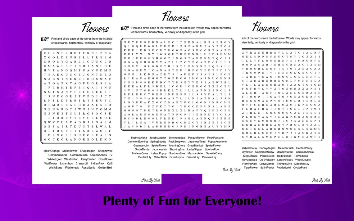 Printable Word Searches | PDF | Instant Download | Family Friendly ...