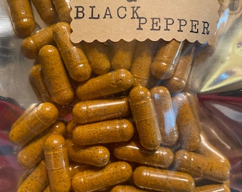 60 turmeric and black pepper capsules