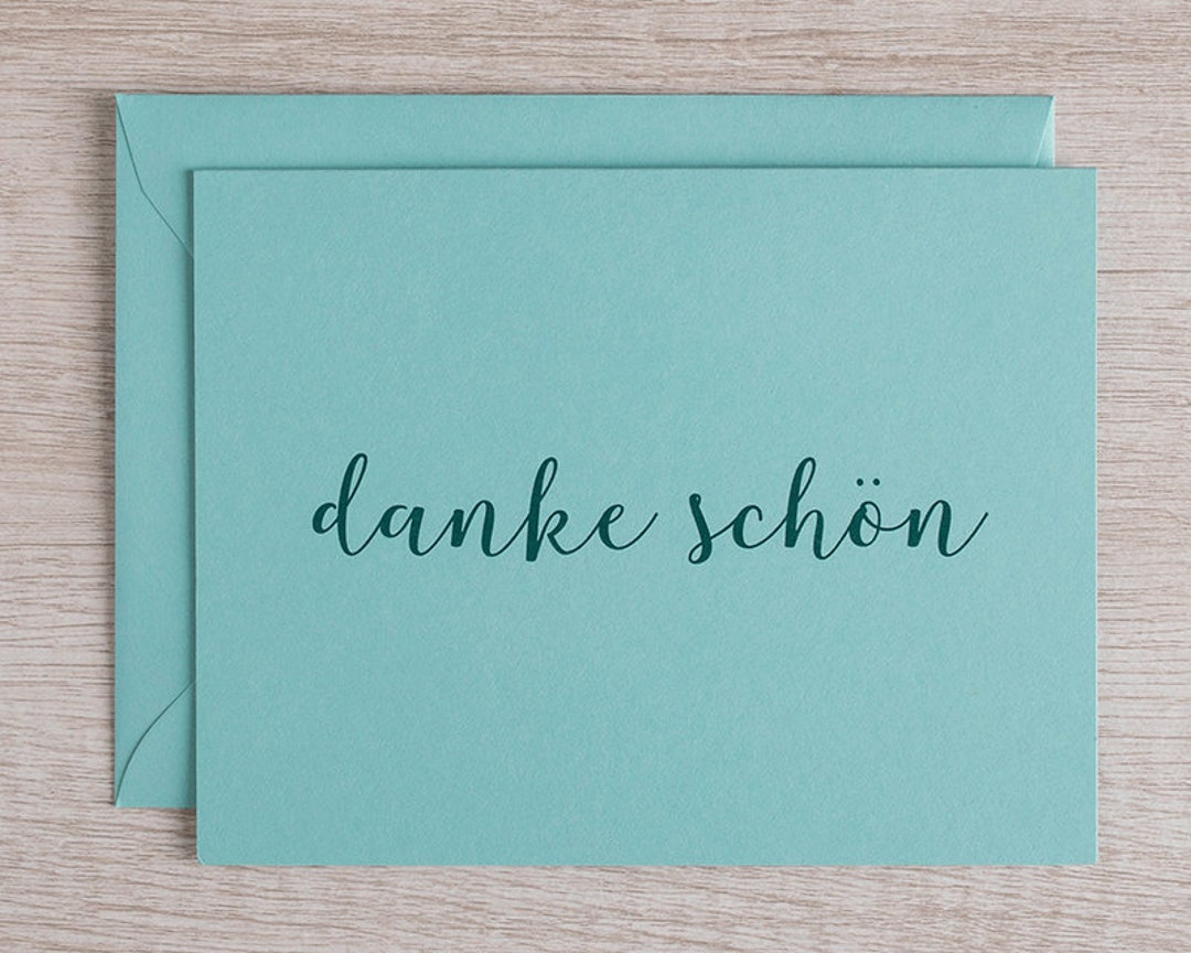 Danke Card / German Thank You Card / Blank Notes - Etsy