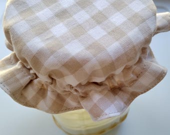 Jar Bonnet Sourdough Cover Reversible Cup Hat