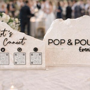 Insegna aziendale in pietra personalizzata / Insegna con logo in pietra naturale con scritte in acrilico / Insegna per bar per eventi / Decorazione per il marchio di piccole imprese