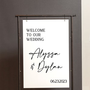 3D Wedding Welcome Sign Gold Mirror |Minimalist Modern Signage | Wedding Signage Welcome Sign | Acrylic Wedding Sign | Mirror welcome sign