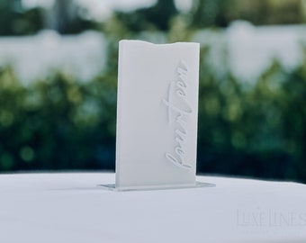 Marble Table Numbers | Stone Table Numbers | Wedding Table Numbers | Modern Wedding Decor | Tablescape Decor | Wedding Signage