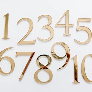 3D Wedding Table Numbers | DIY with 3M Tape Adhesive | Custom Layered Decor | Layered Acrylic | Signage Gold Silver Black White