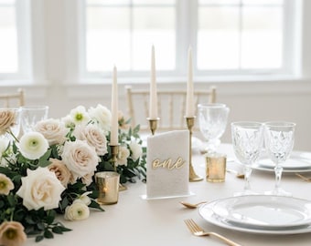 3D Marble Stone Table Numbers | Wedding Unique Signage | Custom Layered Decor | Table Numbers | Tablescape Decor | Natural Marble