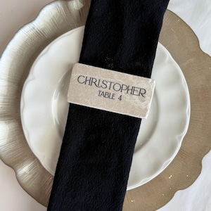 Travertine Stone Place Card | Acrylic Wedding Place Name | Matte Finish image 4