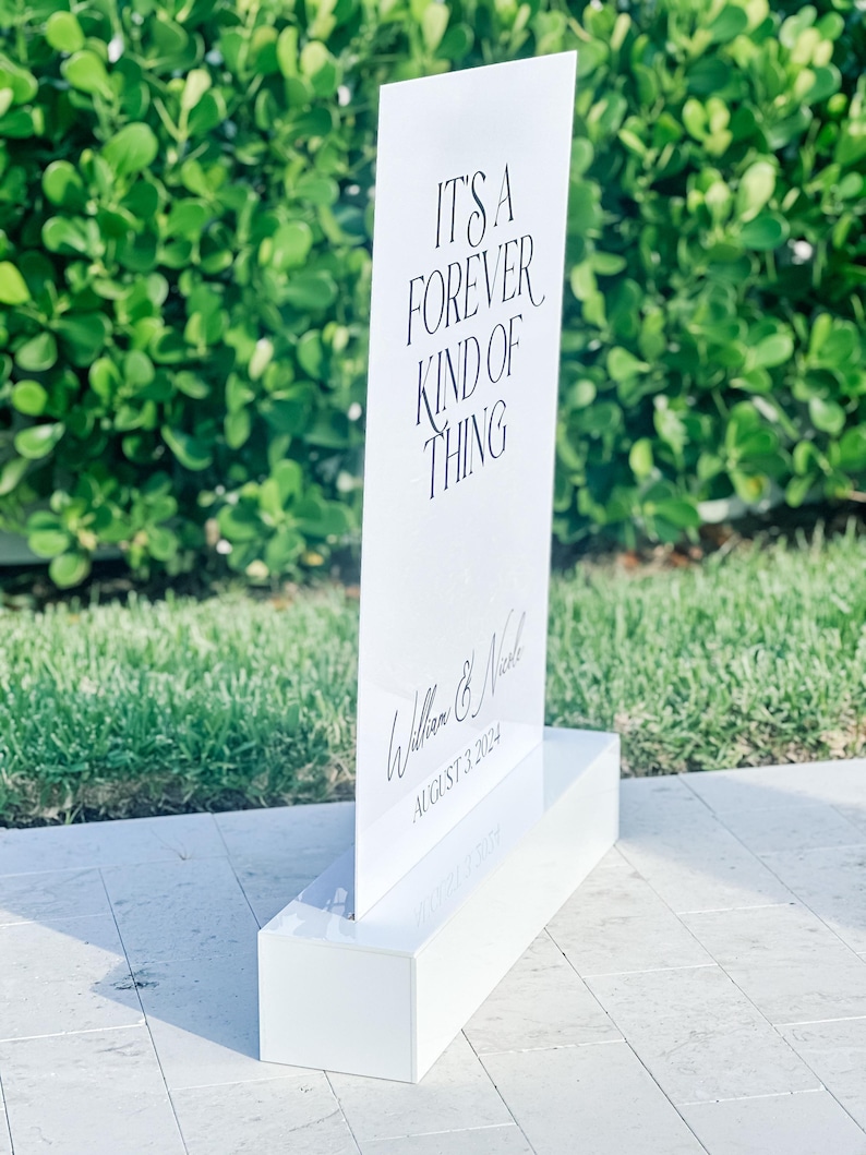 Welcome Sign Box Stand | Acrylic Block Stand | Event Sign Base Stand ...