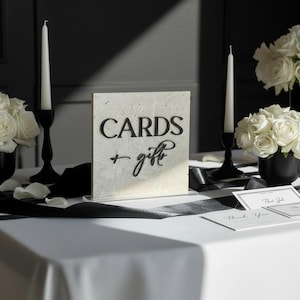 Marble 3D Cards and Gifts Table Sign | Wedding Sign | Modern Wedding ...
