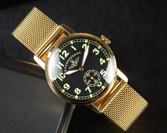 Reloj muy raro, reloj de pulsera para hombre vintage Shturmanskie de la década de 1970, relojes mecánicos únicos, mejor reloj de regalo, regalo para hombres, joyería vintage