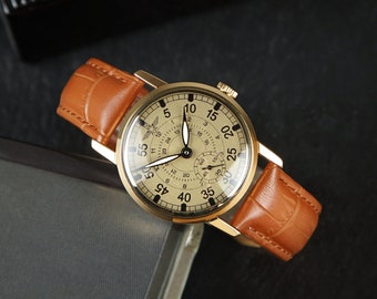 Montre vintage homme Pobeda Aviation, Montre pilote, cadeau pour hommes, montre mécanique, cadeau pour lui, montre militaire