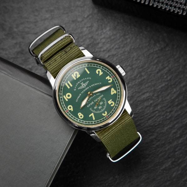 Vintage watch, Shturmanskie - First Man in Space 1990s, Rare Mens wrist watch, Gift for men, Mechanical watch, Gift for men, Gift for friend