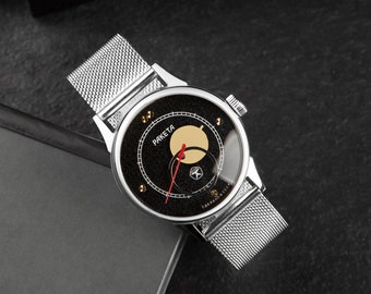 Vintage Uhr Raketa Copernicus, Mechanische Uhr, Geschenk für Männer, Geschenk für Papa, Sehr seltene Uhr, Monduhr