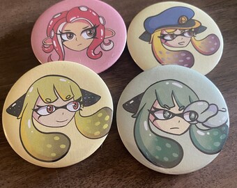 Splatoon Agent Pins