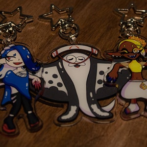 Splatoon Deep Cut Acrylic Charms | Nintendo Keychains