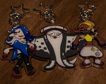Splatoon Deep Cut Acrylic Charms | Nintendo Keychains