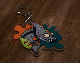 Splatoon Salmon Run Flipper Flopper Reversible Keychain | Nintendo Charm