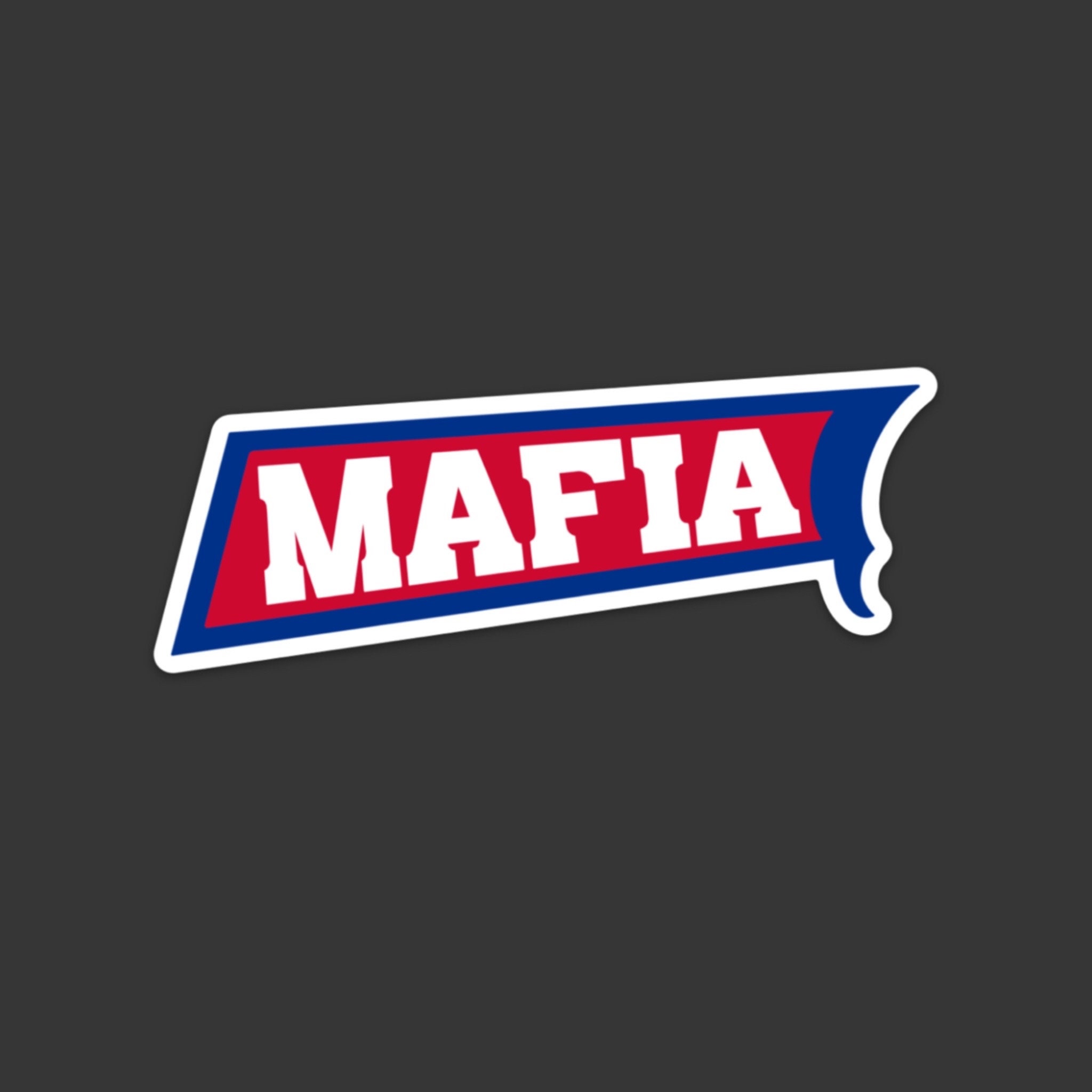 Mafia Buffalo Bills Vinyl Decal Sticker (white Border) - Etsy