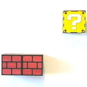 Mario Cat Wall: sistema di mensole galleggianti Brick & Question Block, set regalo da 3 blocchi