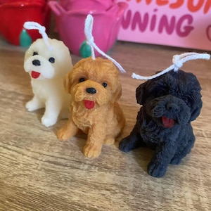 Puppy Candle | Multicolor Cute Dog Candle | Gift Idea | Animal Lover Gift | Handmade Candle Decor