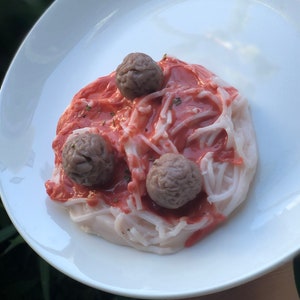 Spaghetti faux food soap