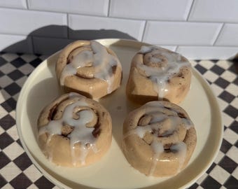 Cinnamon roll set mini soap, bakery soap, food soap, goat milk soap, soap set