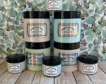 Body butter, body lotion, sample size