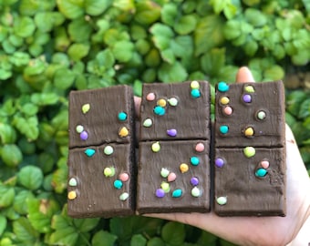 Colorful brownie soap