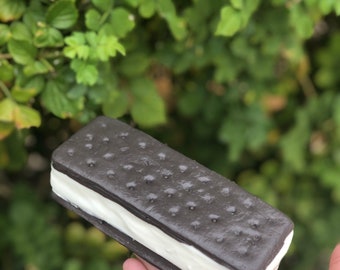 Ice cream sandwich soap - dessert faux food soap