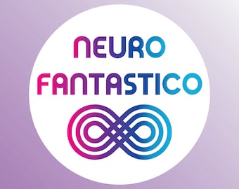 Neuro Fantastico, Neurodivergent klistermärke, Neurodivergenta gåvor, Autism Pride, Autism klistermärke