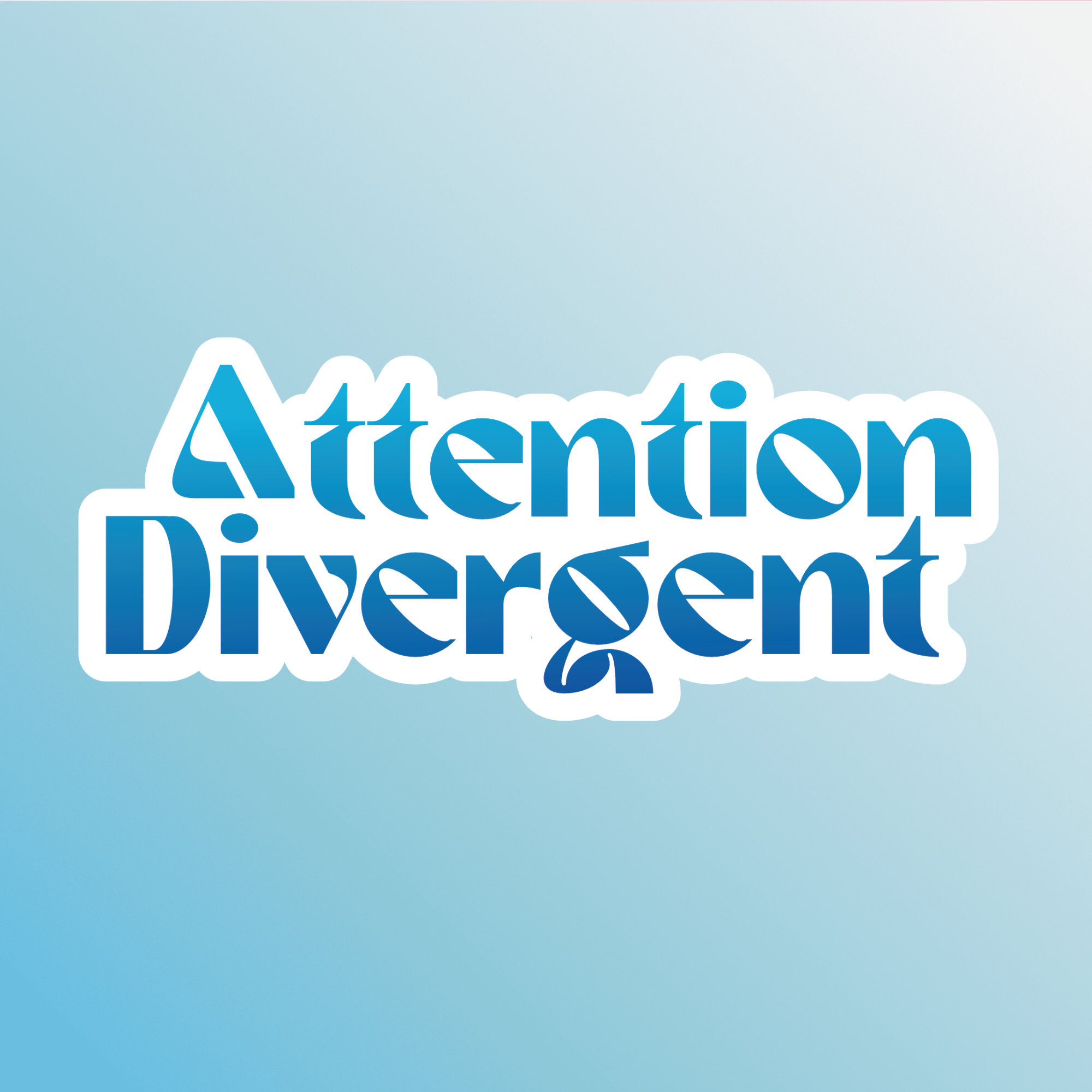 Attention Divergent ADHD Pride Sticker - Neurodiversity Pride Sticker ...