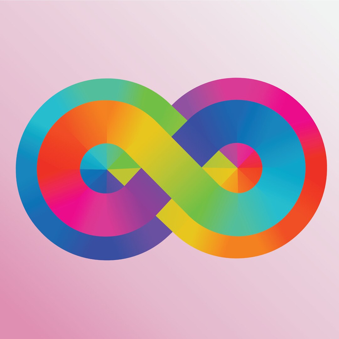 Rainbow Infinity Sticker, Autism Infinity Sticker, Neurodiversity Pride