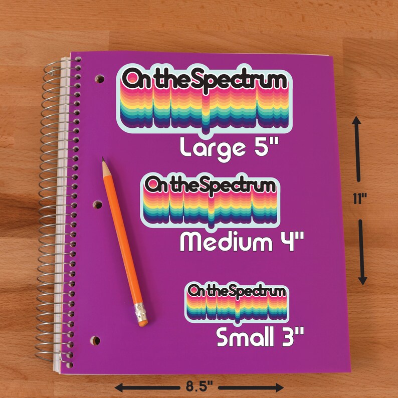 Spectrum Sticker On the Spectrum Actually Autistic Sticker, Autism Pride Sticker, Autism ...