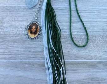 Graduation Tassel Charm | Memorial Photo Charm For Graduation | Custom Photo Charm For Graduation Day | Grad Gift | Graduation