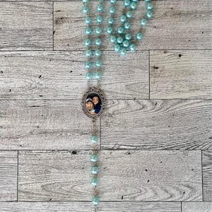 Personalized Photo Rosary, Personalized Rosary, Photo Rosary, Full Length Rosary, Memorial Gift, Personalized Keepsake, Custom Keepsake