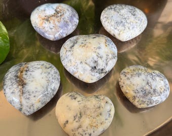 Dendritic Opal Heart - Madagascar