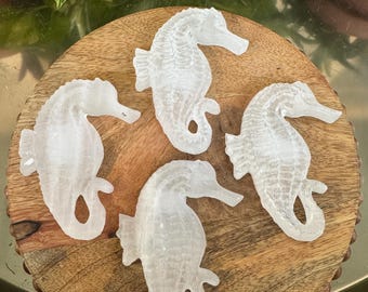 Satin Spar Selenite Seahorse