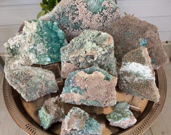 Acicular Blue Aragonite with Azurite from Nawzad District, Helmand, Afghanistan