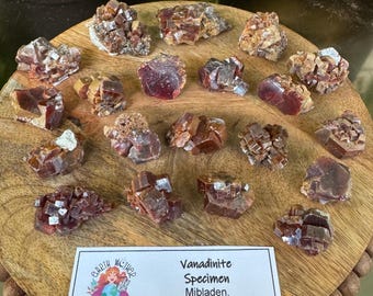 High Quality Vanadinite Specimen from Mibladene, Morocco